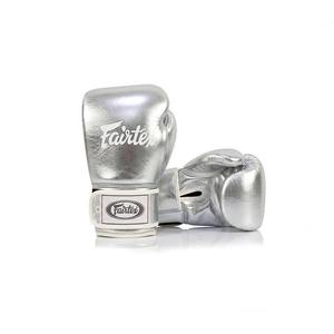 นวมชกมวย Fair tex Gold หนังแท้ ปิดด้วยเวลโคร ระบายอากาศได้ดี สำหรับผู้ใหญ่ ฝึกซ้อม แข่งขัน ระดับมืออาชีพ ออกแบบโลโก้ได้ตามต้องการ ผลิตด้วยมือ - Product Image 3