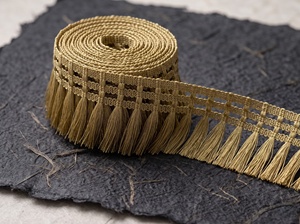 Beige Cotton Fringe <b>Trim</b> for Home Textile Garment Shoes Decorations Knitted Durable Edge Accents - Product Image 2