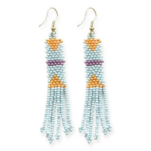 ต่างหูห้อยประดับลูกปัดปักลายเก๋ไก๋ งานปักลูกปัดแฮนด์เมดสุดอินเทรนด์ ต่างหูห้อยแบบปรับแต่งได้เต็มรูปแบบโดย MD HANDICRAFTS - Product Image 2