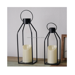 Lanterne à bougie en fer de couleur personnalisée et de luxe moderne, support décoratif durable fait à la main pour la décoration intérieure et extérieure d'une fête - Product Image 5