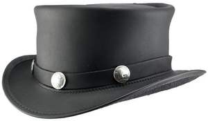 Chapeau en cuir moderne fabriqué à partir de cuir véritable de qualité supérieure pour un style élégant en extérieur, les voyages et la mode de tous les jours - Product Image 5