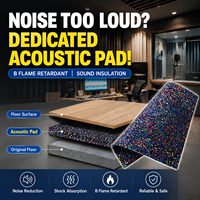 Tapis d'insonorisation architectural en caoutchouc coloré personnalisable, absorbant les chocs, pour la décoration des surfaces sportives intérieures et extérieures