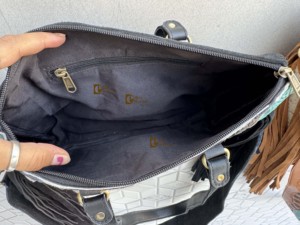 Bolso Tote de Cuero Vacuno Occidental con Flecos de Cuero Tallado a Mano, Bolso de Mano Elegante, Bolsos de Cuero para Mujer Multiusos - Product Image 5