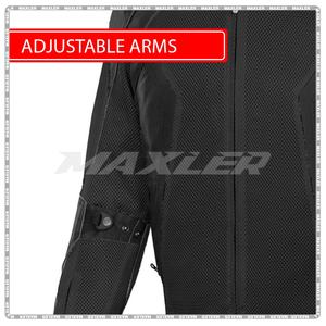 Veste de moto d'été pour femme approuvée CE Doublure imperméable détachable avec fermetures à glissière de ventilation et col montant - Product Image 5