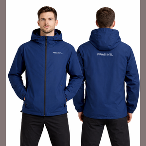 Veste coupe-vent unisexe personnalisée en nylon imperméable et légère avec capuche, vêtements d'extérieur imperméables, vente en gros de vestes pour hommes - Product Image 1