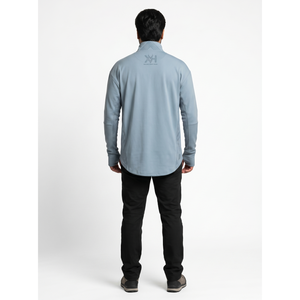Camisa de Pesca para Hombre OEM Personalizada con Cierre de 1/4, Protección Solar UPF 50+, Oversize, con Paneles de Malla de Poliéster y Spandex, Estilo Pullover, para Exteriores y Streetwear, Tallas Grandes - Product Image 2