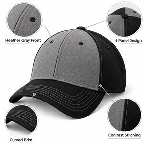 Gorra Snapback de 6 Paneles al por Mayor, Ajustable, Unisex, de Algodón, Estilo Casual, Color Sólido, para Adultos, Gorras Deportivas Lisas - Product Image 6