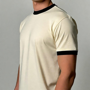 Soft Material <b>Men</b> T-Shirt Lightweight Fit <b>Men</b> T-Shirt Comfortable <b>Stretch</b> <b>Men</b> T-Shirt For Everyday Use - Product Image 2