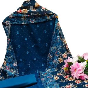 ชุดสلوار คามีซ ผ้าฝ้ายฟอกซ์ โจร์จัต สำหรับผู้หญิง พร้อมงานปัก สำหรับขายส่ง - Product Image 2