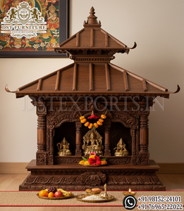 Templo de madera de diseño Dwarkadhish para el hogar, templo hindú antiguo de madera, compre un templo indio para el hogar, fabricado en Australia. - Product Image 5