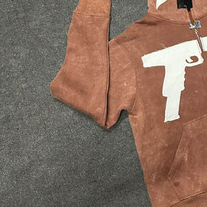 Fabricants pakistanais de vêtements pour hommes sur mesure, sweats à capuche et sweat-shirts respirants avec logo et fermeture éclair, effet délavé, différentes tailles. - Product Image 4