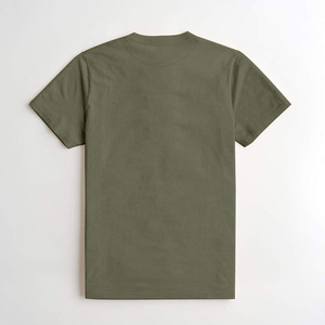 เสื้อยืดคอกลมแขนสั้นผู้ชายสีดำแบบสั่งทำพิเศษ ผ้าคอตตอน 100% เนื้อผ้าวอร์สเตด โลโก้ด้านหน้า สไตล์ทางการ ทรงหลวม ป้องกันขนร่วง ใส่ได้ในฤดูร้อน - Product Image 3