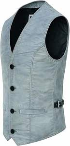 Chaleco de Cuero para Hombre, Talla Grande, Chaqueta de Invierno Cálida con Forro de Piel de Oveja, Chaqueta de Piloto - Product Image 5