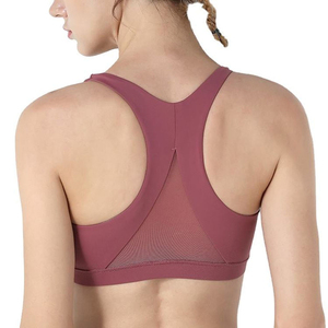 Top Selling Women's Sports <b>Bra</b> Fitness Yoga High Support Breathable Gym Running Seamless Private Label Front Logo On Sports <b>bra</b> - Product Image 2