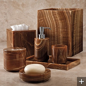 Ensemble cadeau d'accessoires de salle de bain en résine faits à la main, cinq pièces, parmi les plus vendus - Product Image 6