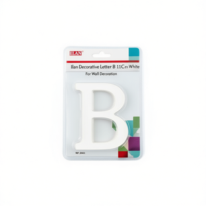 Lettera Decorativa Ilan B 11Cm Bianca Per Decorazione Murale - Product Image 2