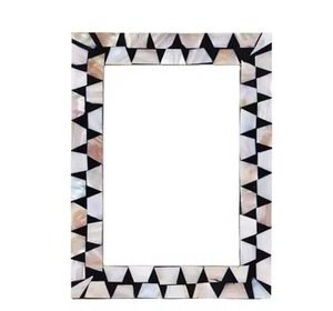 Contemporary Mother of <b>Pearl</b> Inlay <b>Photo</b> <b>Frame</b> Bone Handmade Pearlescent Picture Display for Elegant Home Interiors - Product Image 4