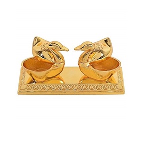 Concha Sagrada Ganesh Shankh Chapada en Plata Pura 999 y Oro de 24K, de 3.5 Pulgadas, Bicolor, Obra Decorativa Vastu para el Éxito y la Riqueza - Product Image 2