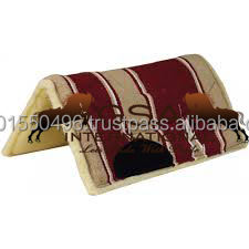 Vente en gros Navajo Tapis de selle Coton Tissu Top Feutre Coussin Polaire Fond Durable Cheval Pad Taille Personnalisée 30x30 32x32 - Product Image 4