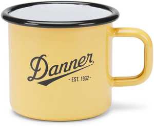 La montagne vous appelle – Tasse émaillée grise avec anse rouge, design rétro, résistante à la chaleur, en acier inoxydable - Product Image 2