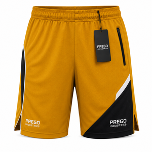 Shorts de sport pour hommes, légers, respirants, écologiques, à séchage rapide, pour la course à pied, la remise en forme et l'entraînement, avec taille élastique en dentelle, OEM - Product Image 1
