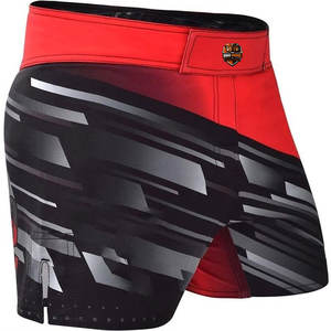 Pantalones Cortos de Lucha MMA para Hombre, Ligeros, de Secado Rápido, Cómodos, Duraderos y Flexibles, de Poliéster/Algodón, para Entrenamiento de Artes Marciales Mixtas - Product Image 2