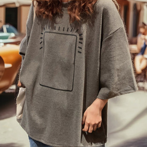 T-shirt imprimé décontracté pour femmes, tissu respirant, manches courtes, doux, léger, confortable, élégant, haut de tous les jours - Product Image 3