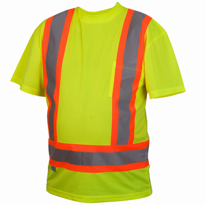 Reflective <b>Hi</b> <b>Vis</b> <b>T</b> <b>Shirt</b> High Visibility Safety Workwear Construction Apparel Supplier Warehouse <b>T</b> <b>Shirt</b> OEM <b>T</b> <b>Shirt</b> - Product Image 1