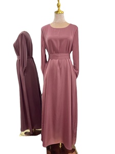 Moyen-Orient mode soirée en mousseline de soie à manches longues mignon été Abaya robe avec paillettes soleil jupe - Product Image 2