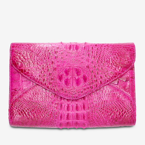 Bolso de Hombro Tipo Sobre de Cuero Genuino de Alta Costura Luxali, el Más Vendido, con Cierre de Cremallera de Cocodrilo, Impermeable - Product Image 2