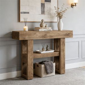 <b>Storage</b> Space <b>Console</b> <b>Table</b> for Entrance Foyer or Sofa Use - Product Image 1