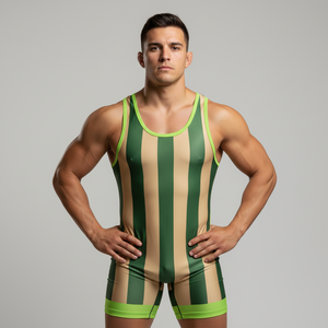 Diseño gratuito, traje de lucha libre personalizado para hombre, de alta calidad y duradero, para levantamiento de pesas, en tallas juveniles y para adultos. - Product Image 1
