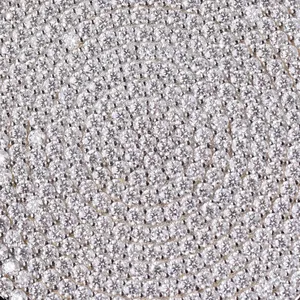 Colgante Redondo de Lujo con Moissanita, Plata 925 con Baño de Rodio, Micro Pavé, Unisex, para Uso Diario - Product Image 6