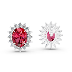 Boucles d'oreilles en argent 925 avec diamant de laboratoire pour femmes, certifiées IGI, RJC, ODM, OEM, fabricant éthique de bijoux fins, vente en gros EA502229 - Product Image 4