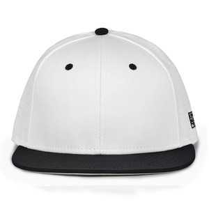 Casquette Snapback Bicolore Blanc et Bleu à Visière Plate, Chapeau de Baseball Ajustable, Streetwear, Mode Sportive, Logo Personnalisé, Accessoire de Tête - Product Image 4