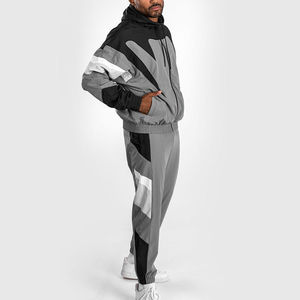 Premium Zipper Nylon Windbreaker <b>Set</b> With Hood Custom Wholesale Factory Supplier USA Casual Autumn Outdoor Jacket Pants Outfit - Product Image 3