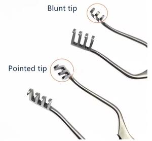 Retractor Weitlaner autorretenible, retractor óseo de acero inoxidable con puntas de punta roma, instrumentos quirúrgicos ortopédicos con certificación CE - Product Image 2