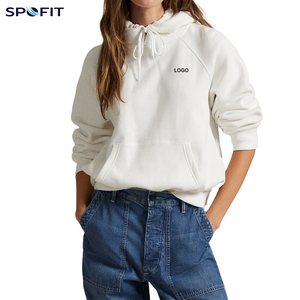 Sudadera con Capucha para Mujer, Color Negro, con Estampado de Estrella Blanca, Corte Regular, Informal, de Algodón Tejido, para Otoño - Product Image 4