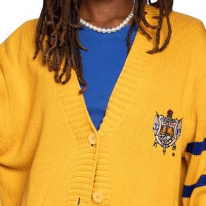 SGRHO Boyfriend <b>Cardigan</b> Women Oversized Knitted Button Front Sweater Relaxed Fit Long Sleeve Sorority Style Casual College Knit - Product Image 4