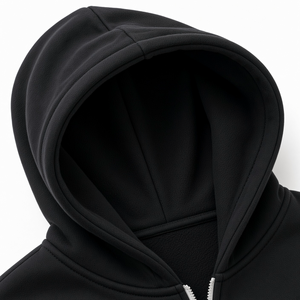Steel Rain Dripping Print Men's <b>Zip</b>-<b>Up</b> <b>Hoodie</b> Regular Fit Streetwear <b>Black</b> French Terry Sweatshirt Autumn Wear - Product Image 3