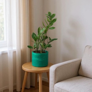 Jarrones de resina naranja para decoración del hogar, clásicos, ligeros, ecológicos, duraderos, pequeños y grandes, macetas para plantas de interior, para decoración de mesa y uso doméstico. - Product Image 6