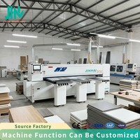 Scie à panneaux informatisée avec logiciel CAM et tailles de coupe personnalisées, scie à poutres CNC avec étiquetage par code-barres pour usine intelligente