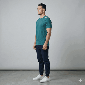 T-shirts thermiques pour hommes à manches longues et col rond en coton tricoté 100% avec logo personnalisé, couleur unie, confortables - Product Image 1