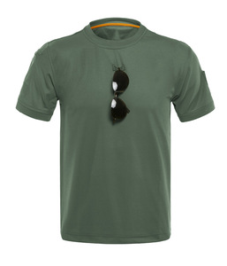 Camiseta de Cuello Redondo para Hombre, Premium, de Uso Diario, de Poliéster, Suave, Transpirable, Ligera, de Manga Corta, Estilo Casual Elegante, Color Liso, Básica - Product Image 4