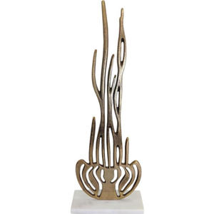 Escultura de Arte Abstracto Metálica Hecha a Mano, Moderna y Personalizada, para Decoración de Mesa de Oficina, Pulida, para Bodas y Cumpleaños - Product Image 1