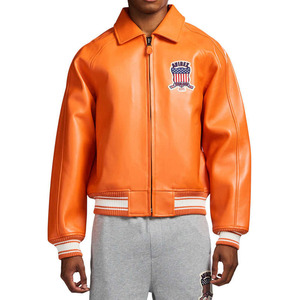 Customized 2026 Make Your Own <b>Men</b> Professional <b>Leather</b> Avirex Winter <b>Jackets</b> with Stand Collar-High Quality <b>Men's</b> Avirex <b>Jacket</b> - Product Image 1