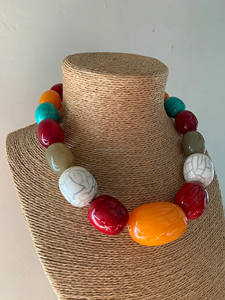 Resin Colorful Necklace Packaging Mesh Resin Necklace Packaging - Product Image 3