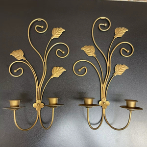 Luxury Handmade Metal Candle Sconce Wall Mounted Decorative Holder For Home Office Hotel And Event Decoration - Product Image 1