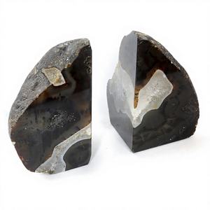 Wholesale Eco-Friendly Natural <b>Crystal</b> Purple Polished Folk Art Decorative Items <b>Bookends</b> for Home Office Villa Hotel Decoration - Product Image 3