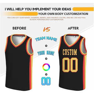 Uniformes de Baloncesto Baratos con Logotipo Sublimado en Rojo y Blanco, Conjuntos Deportivos, Camisetas de Baloncesto Reversibles Nuevas - Product Image 5